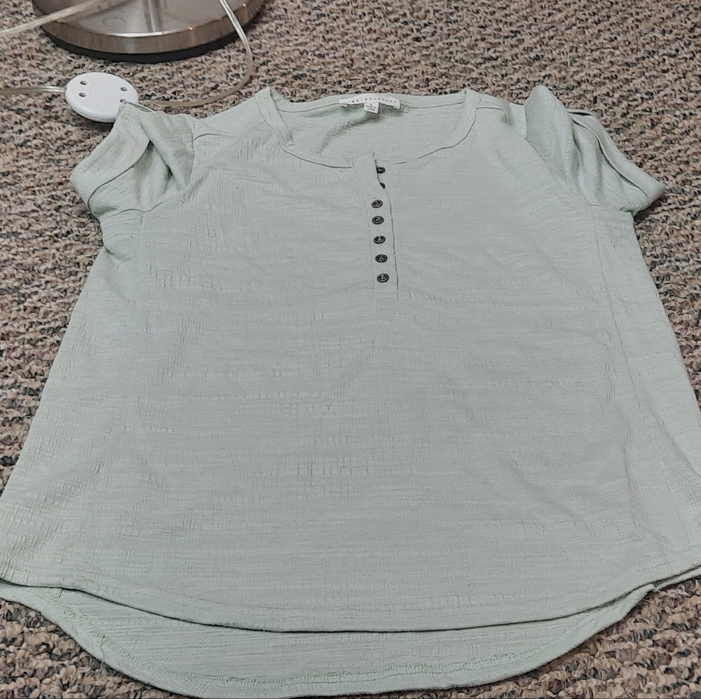 Jane + Delancey Small Mint Swoop Tee